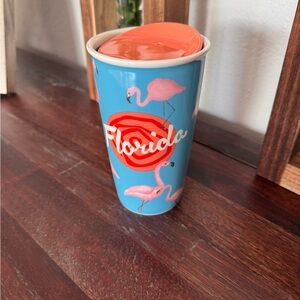 Starbucks Florida Flamingo Travel Mug with Lid